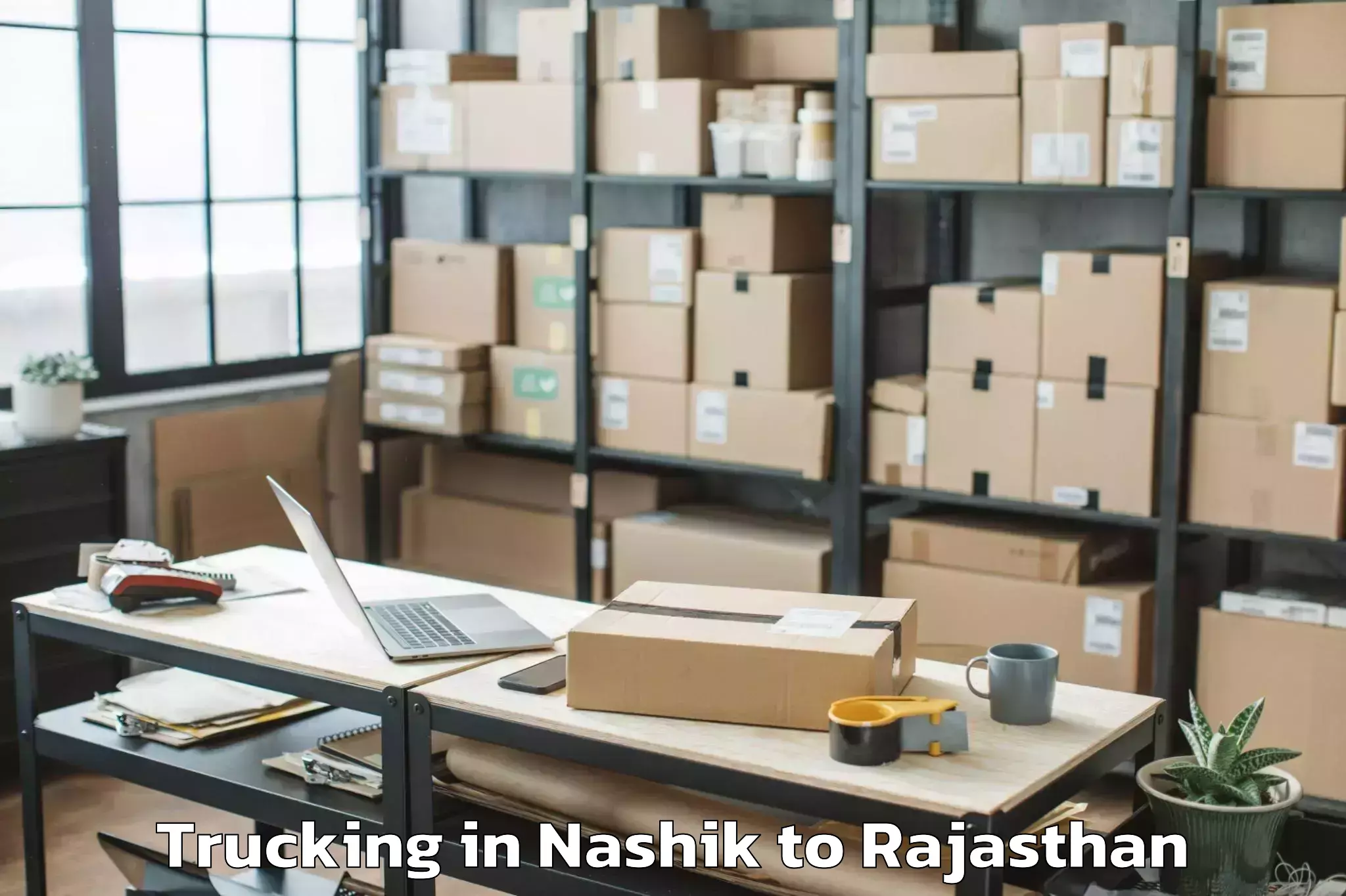 Nashik to Mewar University Chittorgarh Trucking Booking